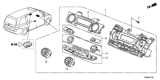 Diagram for 2014 Honda Odyssey A/C Switch - 79600-TK8-A93ZD
