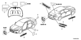 Diagram for 2019 Honda Insight Emblem - 75723-TXM-A01