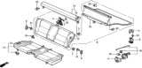 Diagram for 1989 Honda Prelude Seat Cover - 82131-SF1-A22ZD