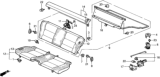 Diagram for 1989 Honda Prelude Seat Cover - 82121-SF1-A01ZD