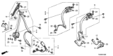 Diagram for 2008 Honda Accord Seat Belt - 04818-TA5-A00ZC