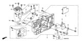 Diagram for Honda CR-Z Fuse Box - 1E100-RBJ-013