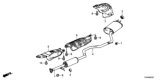 Diagram for 2014 Honda Accord Muffler - 18307-T3V-A03