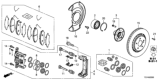 Diagram for Honda Pilot Wheel Hub - 44600-TG7-A00