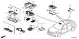 Diagram for Honda Fit Dome Light - 34404-T2A-A01