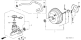 Diagram for 1999 Honda Civic Brake Master Cylinder - 46100-S04-A71