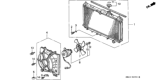 Diagram for 1996 Honda Prelude Fan Motor - 19016-PT0-305