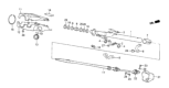 Diagram for Honda CRX Steering Shaft - 53310-SB2-671
