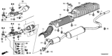 Diagram for Honda Odyssey Exhaust Pipe - 18210-TK8-A11