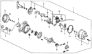 Diagram for 1986 Honda CRX Distributor - 30100-PE1-707