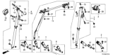 Diagram for 2019 Honda Pilot Seat Belt - 04824-TG7-A00ZB