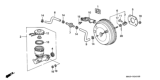 Diagram for 1993 Honda Accord Brake Booster Vacuum Hose - 46405-SM1-A01