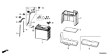 Diagram for 2014 Honda Civic Battery Cable - 32600-TR7-A00