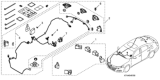 Diagram for 2021 Honda Accord Hybrid Parking Assist Distance Sensor - 08V67-TVA-100R1