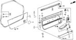 Diagram for 1986 Honda Civic Armrest - 75823-SB3-961ZG