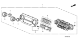 Diagram for Honda CR-V Blower Control Switches - 79500-SWA-A01ZA