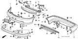 Diagram for 1999 Honda Civic Bumper - 04711-S01-A01ZZ