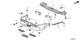 Diagram for Honda Ridgeline Bumper - 04715-SJC-A90ZZ