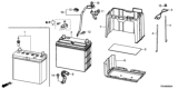 Diagram for Honda Civic Battery Cable - 32600-TR0-000