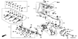 Diagram for Honda Accord Fuel Injector - 16010-5A2-305