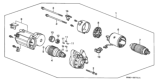 Diagram for 1995 Honda Civic Starter Motor - 31200-P01-003