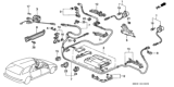 Diagram for 1993 Honda Del Sol Air Bag Sensor - 06771-SM5-A81