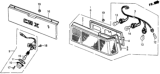 Diagram for 1987 Honda CRX Brake Light - 33550-SB2-675