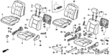Diagram for Honda Seat Cushion - 81132-SV4-J01
