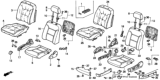 Diagram for 1995 Honda Accord Seat Cover - 81131-SV1-L62ZB