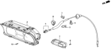 Diagram for 1991 Honda Civic Speedometer - 78100-SH3-A98