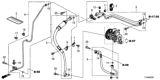 Diagram for Honda A/C Hose - 80315-T7W-A01