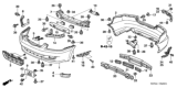 Diagram for 2006 Honda Accord Grille - 71102-SDN-A00