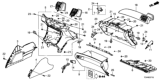 Diagram for 2014 Honda Accord Glove Box - 77510-T2F-A11ZD