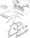 Diagram for 1981 Honda Civic Fuel Filler Housing - 70476-SA0-300ZZ