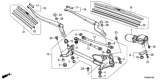 Diagram for Honda Accord Wiper Blade - 76620-TA0-A02