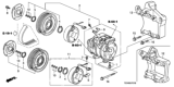 Diagram for 2010 Honda Crosstour A/C Compressor - 38810-R70-A01