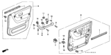 Diagram for 1997 Honda CR-V Door Trim Panel - 83740-S10-000ZA