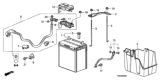 Diagram for 2010 Honda Fit Battery Terminal - 38210-TK6-003