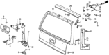 Diagram for 1985 Honda Civic Tailgates - 85210-SB6-664ZZ