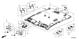 Diagram for 2017 Honda Ridgeline Sun Visor - 83230-T6Z-A01ZA