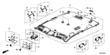 Diagram for 2017 Honda Ridgeline Sun Visor - 83280-T6Z-A01ZA