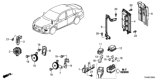 Diagram for 2014 Honda Accord Hybrid Car Speakers - 37450-T3V-A01