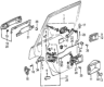 Diagram for 1985 Honda Accord Door Lock - 38387-SA6-013