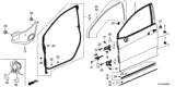 Diagram for 2019 Honda Clarity Fuel Cell Door Seal - 72350-TRT-A03