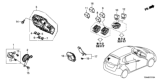Diagram for Honda Fit Fuse Box - 38200-T5A-A41