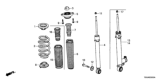 Diagram for 2020 Honda Civic Shock Absorber - 52611-TBG-A03