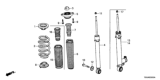 Diagram for 2019 Honda Civic Shock Absorber - 52611-TBG-A03