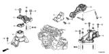 Diagram for 2016 Honda HR-V Engine Mount - 50822-T9D-T02