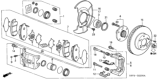 Diagram for 2003 Honda Pilot Brake Dust Shields - 45256-S9V-A00