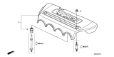 Diagram for 2011 Honda Civic Engine Cover - 17121-RRB-A10